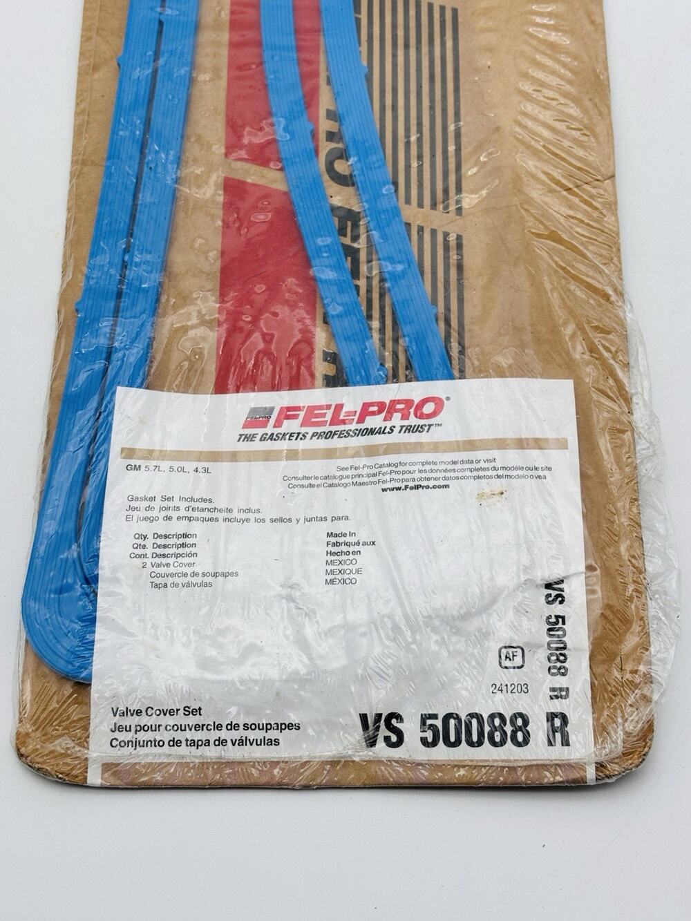 New Engine Valve Cover Gasket Set Fel-Pro VS 50088 R GM 4.3 5.0 5.7 SEALED NEW